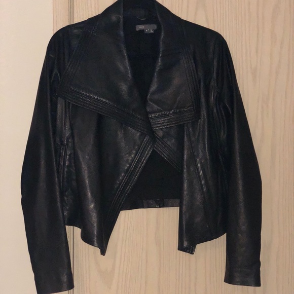Vince Jackets & Blazers - Vince draped leather jacket